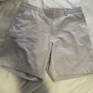 Grand Slam tan Men's Flat-Front Shorts
